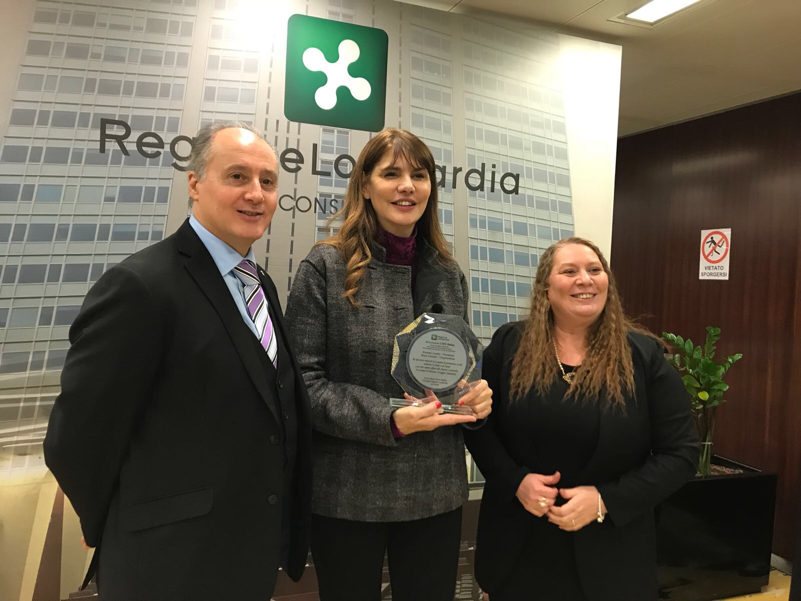 PREMIAZIONE ASSOCIAZIONE LIFE DA PARTE DELLA REGIONE LOMBARDIA